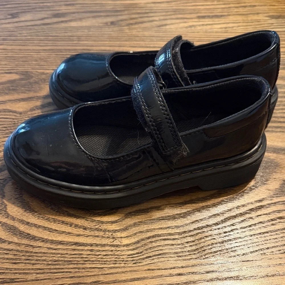 Dr. Marten Maccy Black Kids Mary Jane Shoes